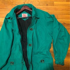 Teal Green fall coat